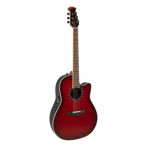 Guitarra Electroacústica Ovation 2771ax-ccb-g Cherry Burst Rojo Diestro