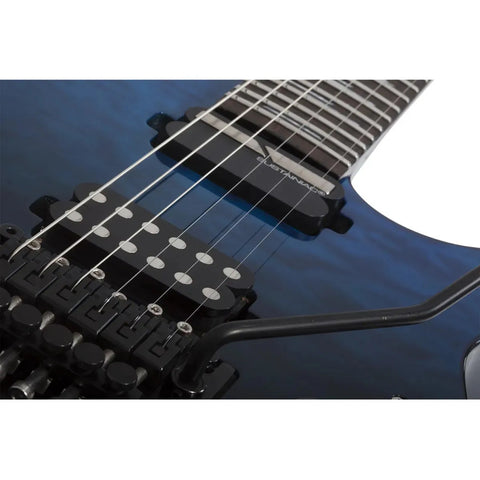 Guitarra Schecter Reaper-6 Fr S Elite #2187 Kor Deep Ocean Blue Diestro Azul Océano Profundo Ébano