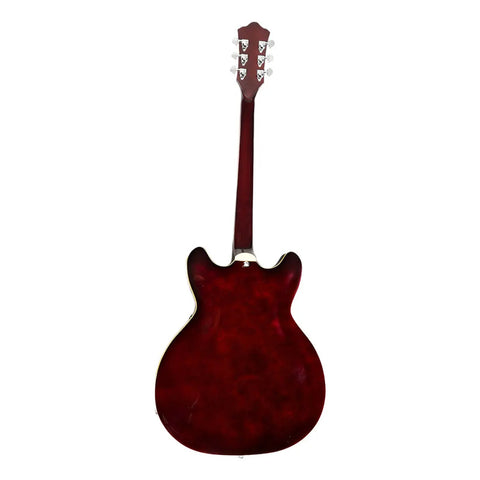 Guitarra Eléctrica 6 Cuerdas Mars Hollowbody 335 Classic Red Color Rojo Material Del Diapasón Palo De Rosa Orientación De La Mano Diestro