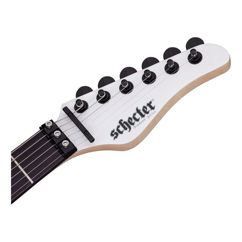 Guitarra Eléctrica Schecter Sun Valley Super Shredder De Caoba Gloss White Con Diapasón De Palo De Rosa