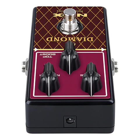 Pedal Nux 63 Diamond Overdrive Reissue Series Vox Ac30 Color Negro