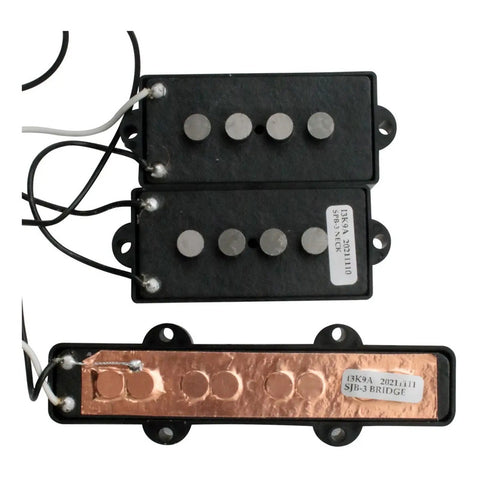 Set De Pastillas Para Bajo Seymour Duncan Quarter Pound P-j Negro