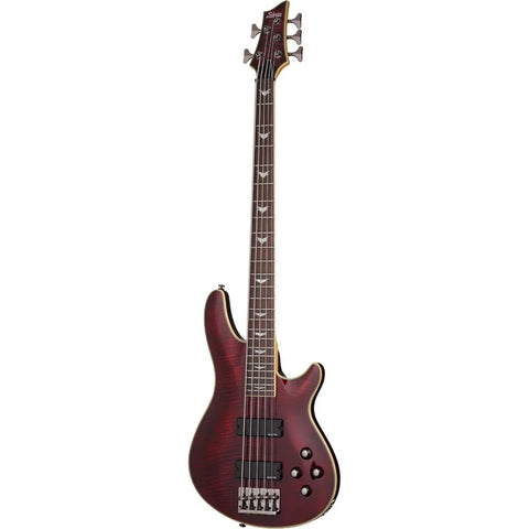 Bajo Eléctrico Schecter Omen Extreme-5 De 5 Cuerdas Cuo Color Black Cherry Orientación De La Mano Diestro Barnizado