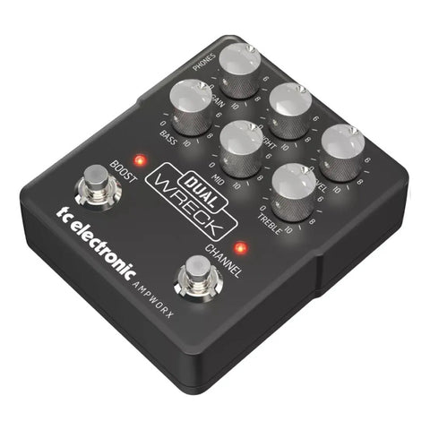 Pedal De Guitarra Tc Electronic Dual Wreck Preamp De Doble Canal, Color Negro