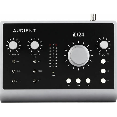 Interfaz De Audio 10 Entradas 14 Salidas Audient Id24 Negro