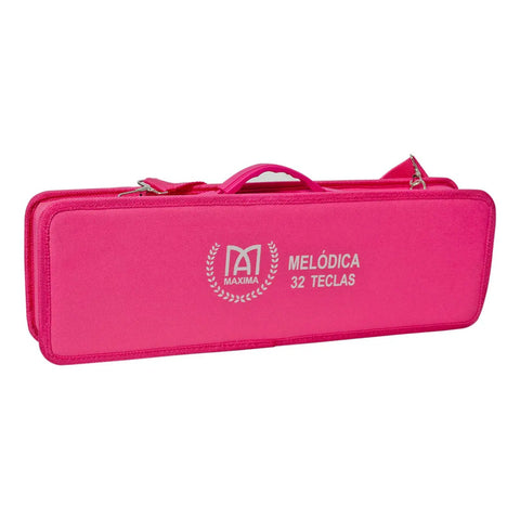Melódica Escolar Rosa 32 Teclas Con Estuche Boquilla Sr-32sf
