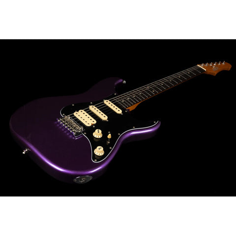Guitarra Tipo Strato Jet Guitars Js-400 Plm R Plum Diestro Lila Palo De Rosa