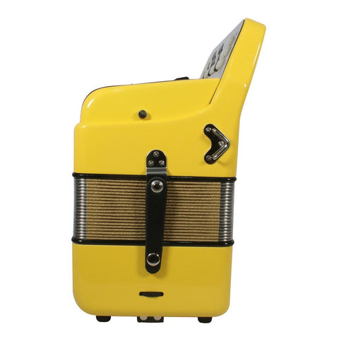 Acordeón Amarillo 31 Botones Tono De Sol Moretti Milan3s Gcf