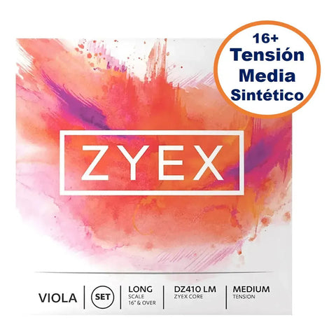 Juego 4 Cuerdas P/ Viola 16 Pulgadas D'addario Zyex Dz410 Lm