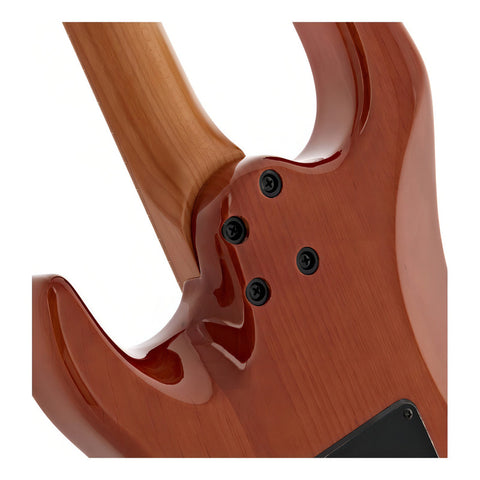 Guitarra Eléctrica Strat Jet Guitars Js-1000v Volcano Color Transparente Red Orientación De La Mano Diestro