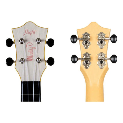 Ukelele Soprano 15 Trastes Con Funda Flight Tus-marty Color Blanco