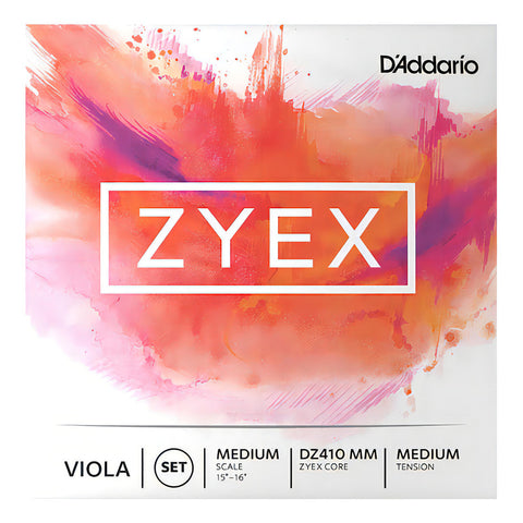 Daddario Zyex Dz410 Mm Juego 4 Cuerdas P/ Viola 15 Pulgadas