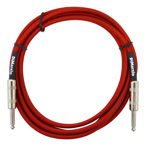 Dimarzio Ep1710 Red Cable Guitarra Instrumento Textil 3 Mts