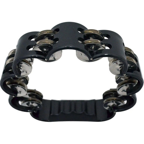 Pandero De Mano De Plástico Color Negro New Beat Pwc-10 Negro
