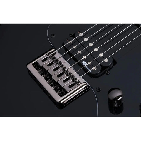 Guitarra Eléctrica Negro Satinado, Sgr By Schecter Banshee-6 Diestro Satin Black Palo De Rosa
