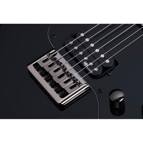 Guitarra Eléctrica Negro Satinado, Sgr By Schecter Banshee-6 Diestro Satin Black Palo De Rosa