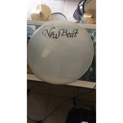 New Beat Dh-22w/2 Parche Para Bombo 22 PuLG De Golpe Blanco