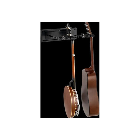 Hercules Gsp402sb  Rack De Pared Para 2 Guitarras Negro