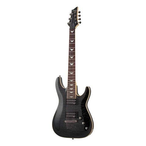 Guitarra Eléctrica Schecter Omen Extreme-7 See-thru Black Diestro See-thru Black Palo De Rosa