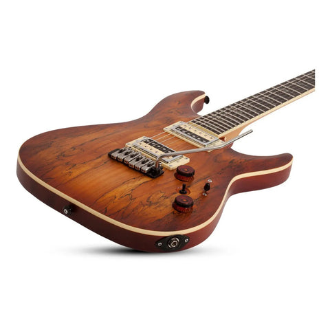 Guitarra Electrica Solida Schecter C-1 Exotic Spalted Maple Diestro Black Cherry Palo De Rosa