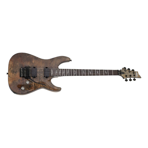 Guitarra Eléctrica Color Charcoal Schecter Omen Elite-6 Fr Diestro Charcoal Arce