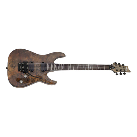 Guitarra Eléctrica Color Charcoal Schecter Omen Elite-6 Fr Diestro Arce