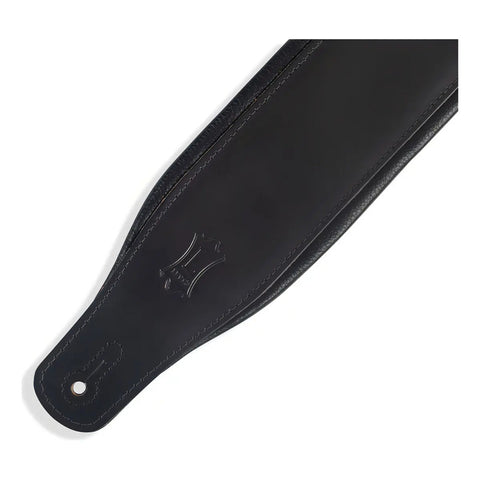 Levy's Leathers Correa De Guitarra De Cuero De 3 Pulgadas De Negro