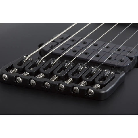 Guitarra 7 Cuerdas Schecter Damien-7 Multiscale Negro Satin Diestro Negro Palo De Rosa