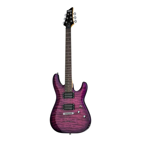 Guitarra Eléctrica Schecter C-6 Plus 24 Trastes Tilo Violeta Diestro Electric Magenta Palo De Rosa