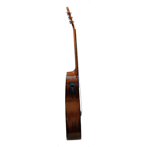 Guitarra Electroacústica Sombreada La Sevillana Ga-320ceq Color Sombreado Transparente