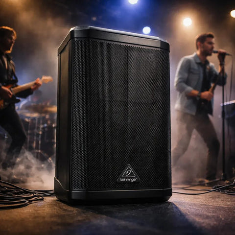 Bafle Portátil Behringer B1c C/batería 6.5 PuLG, Bluetooth Negro