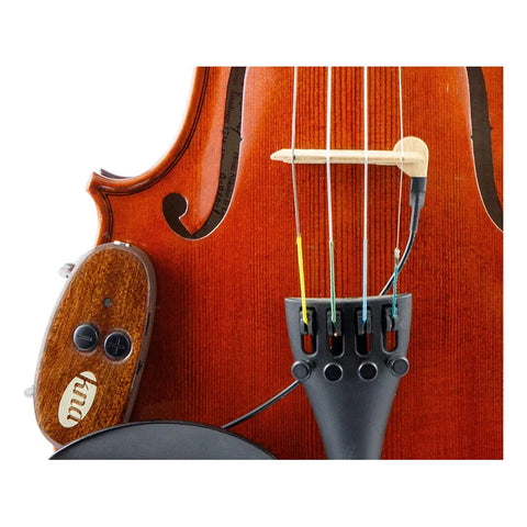 Pastilla Para Violín/viola Portátil Inalámbrica Ontada En El Puente Kna Vv-wi Color Marrón