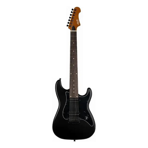 Guitarra Eléctrica 7 Cuerdas Jet Guitars Js-407 Black Color Negro Orientación De La Mano Diestro Palo De Rosa