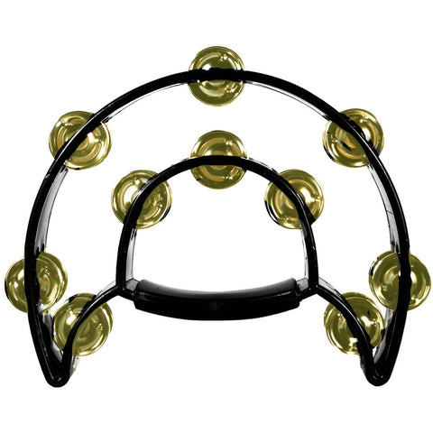 Pandero Forma De Media Luna Color Negro, New Beat 818 Color Negro