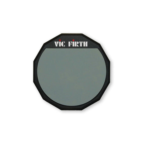 Kit Vic Firth Launch Pad Kit C/ Pad Práctica Palillos Método Color Gris/rojo