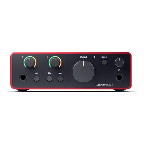 Interfaz De Audio Usb Focusrite Scarlett Solo 4ta Gen Rojo