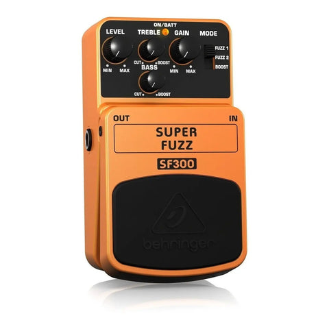 Pedal De Efectos P/ Guitarra Fuzz 3 Modos,  Behringer Sf300 Naranja