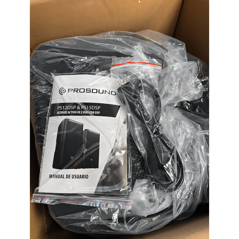 Bafle Amplificado De 15, 500 Watts Rms Prosound Ps-15dsp Color Negro