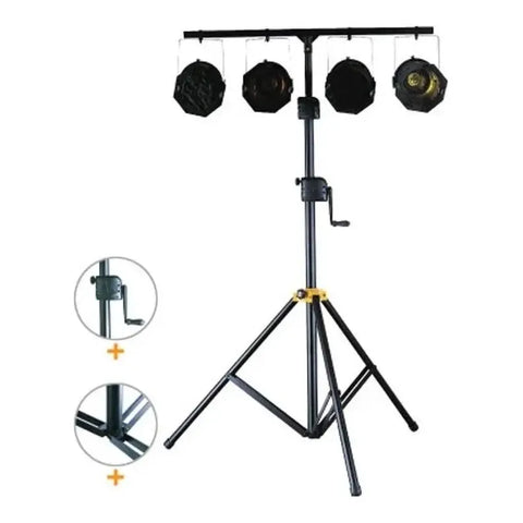Tripie Base Stand Soporte Para Luces, Hercules Ls700b