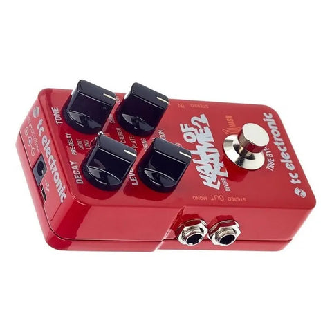 Pedal Tc Electronic Hall Of Fame 2 Reverb Para Guitarra Eléctrica Rojo