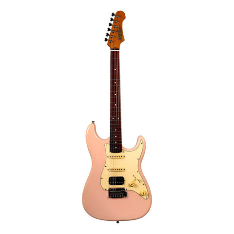 Guitarra Eléctrica De 6 Cuerdas Jet Guitars Js400 Shell Pink Diestro Shell Pink Palo De Rosa