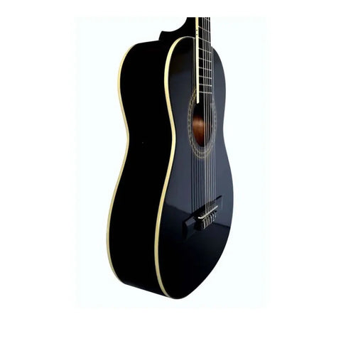 Guitarra Electroacustica Caja Clasica La Sevillana A2e-bk Negro