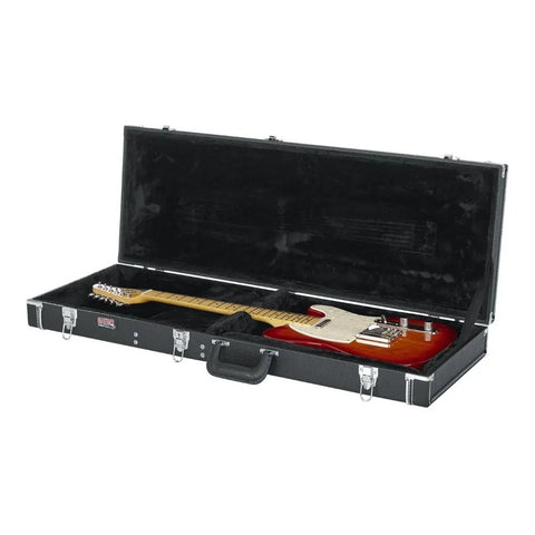 Estuche Rígido Para Guitarra Eléctrica Gator Con Interior De Felpa Y Compartimento