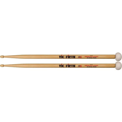 Baquetas 5a Punta Madera Y Fieltro Dual Tone Vic Firth 5adt