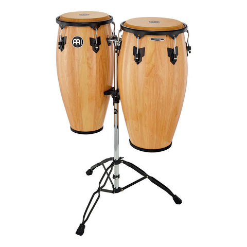 Congas Meinl Headliner Hc-812 Nat 11 Y 12 Pulgadas Con Soporte Natural