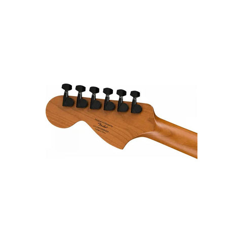 Guitarra Fender Contemporary Stratocaster Electrica Msi Color Naranja Oscuro Material Del Diapasón Laurel Orientación De La Mano Diestro