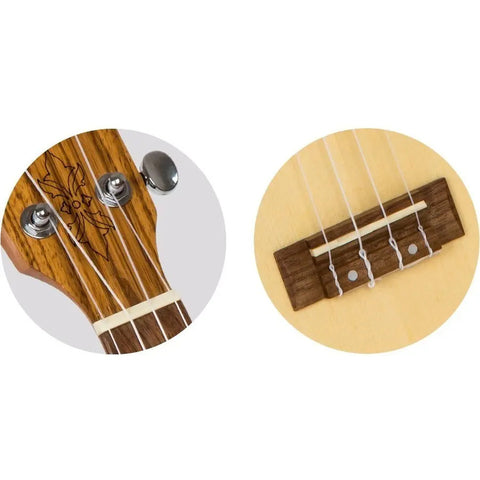 Ukulele Soprano Abeto, Flight Dus 320 Sp/zeb Marrón