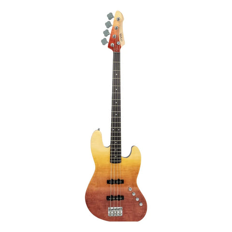 Mars Deluxe Bajo Activo Mars Eléctrico Mod. Jb-4 Deluxe Red Diestro Red