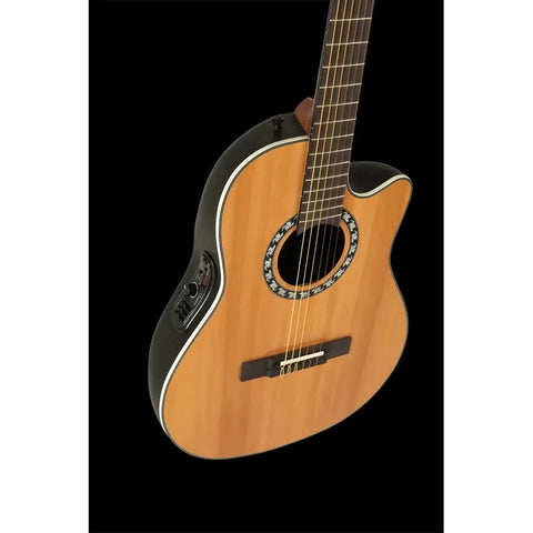Guitarra Electroacústica Nylon Ovation 1773ax-4-g Natural Naranja Claro Diestro
