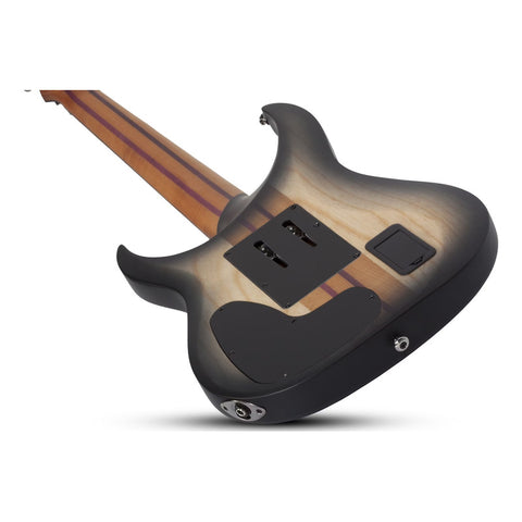 Guitarra Schecter Banshee Mach-7 Fr-s Fallout Burst Diestro Gris Oscuro Ébano